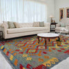 Hand Woven Wool Kelim 5' 7" x 8' 0" ft / 170 x 243 cm - No. Y39468