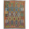 Hand Made Afghan Kilim 5' 10" x 8' 2" ft / 178 x 249 cm - No. Y39475