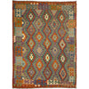 Hand Woven Wool Kelim 5' 9" x 8' 1" ft / 176 x 246 cm - No. Y39480
