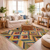 Hand Made Afghan Kilim 4' 3" x 6' 0" ft / 130 x 184 cm - No. Y39485