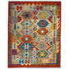 Hand Knotted Flatweave Kilim 4' 1" x 5' 6" ft / 125 x 168 cm - No. Y39497