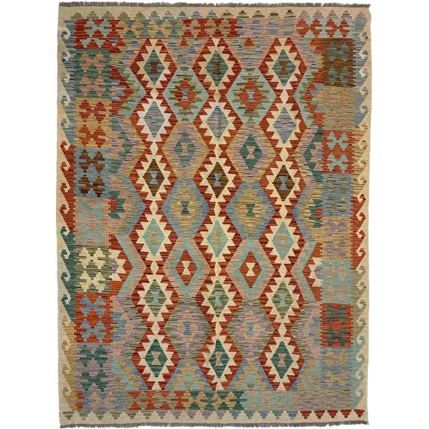 Medium Size Chobi Kilim 5' 10" x 8' 1" ft / 177 x 247 cm - No. Y39499