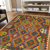 Handmade Afghan Vegetable Kilim 4' 2" x 6' 0" ft / 126 x 184 cm - No. Y39500