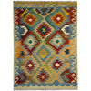 Hand Made Afghan Kilim 4' 2" x 5' 10" ft / 126 x 177 cm - No. Y39503