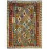 Hand Made Afghan Kilim 5' 9" x 7' 11" ft / 174 x 241 cm - No. Y39505