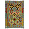 Handmade Vegetable Kelim 4' 0" x 6' 6" ft / 122 x 199 cm - No. Y39511