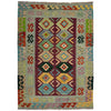 Handmade Turkish Design Wool Kilim 3' 10" x 5' 9" ft / 117 x 175 cm - No. Y39514