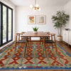 Handmade Turkish Design Wool Kilim 5' 8" x 7' 8" ft / 173 x 234 cm - No. Y39518