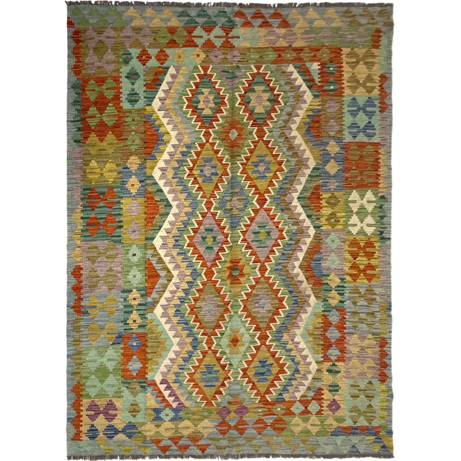 Medium Size Chobi Kilim 5' 8" x 8' 2" ft / 172 x 250 cm - No. Y39519