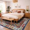 Hand Made Afghan Kilim 5' 10" x 8' 1" ft / 178 x 246 cm - No. Y39523