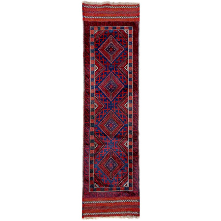 Handmade Afghan Runner Rug 2' 2" x 7' 9" ft / 65 x 237 cm - No. Y39530