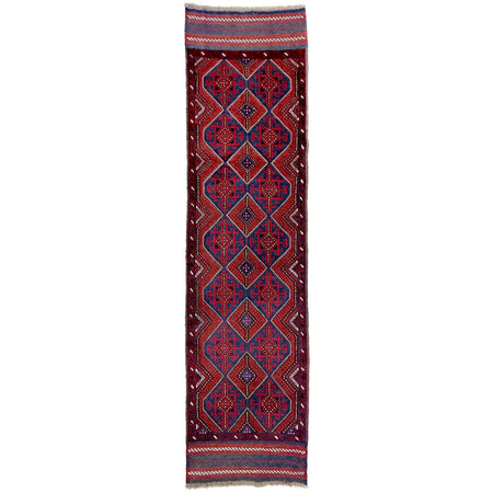 Handmade Afghan Runner Rug 2' 3" x 8' 3" ft / 68 x 251 cm - No. Y39531