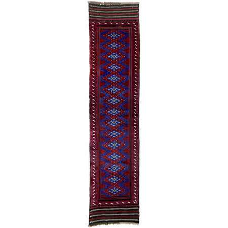 Handmade Mushwani Runner Rug 1' 11" x 8' 3" ft / 58 x 252 cm - No. Y39533