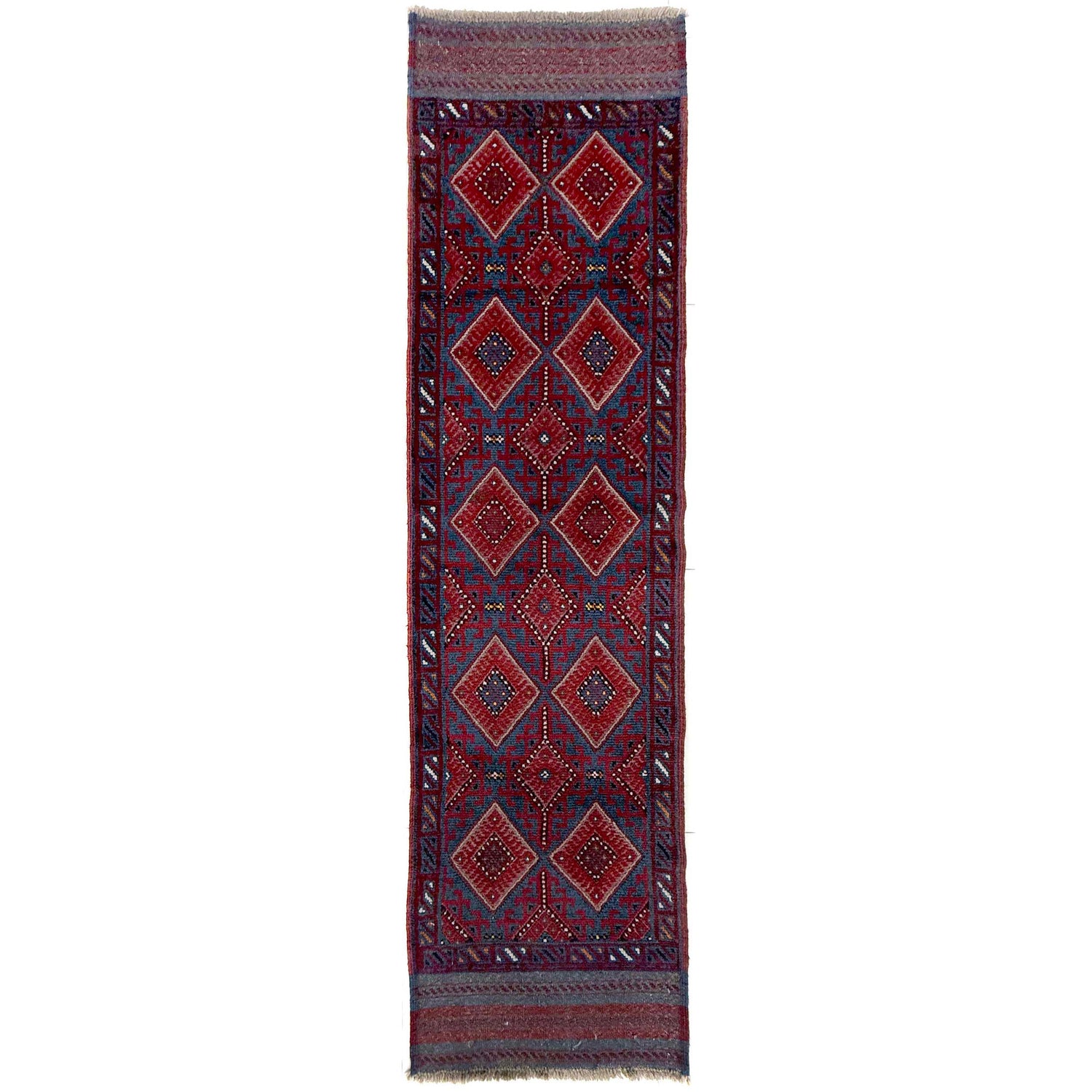 Traditional Mashwani Runner Carpet 2' 1" x 7' 9" ft / 64 x 236 cm - No. Y39535