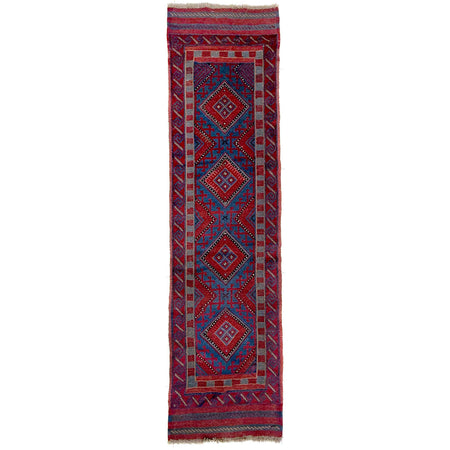 Traditional Mashwani Runner Carpet 2' 2" x 8' 0" ft / 65 x 245 cm - No. Y39536