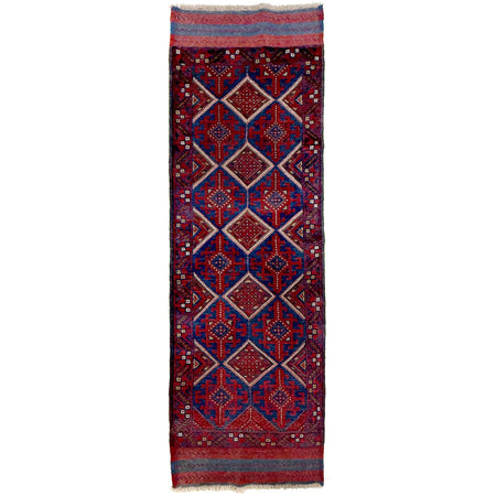 Handmade Afghan Runner Rug 2' 2" x 7' 7" ft / 66 x 230 cm - No. Y39540