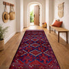 Handmade Afghan Runner Rug 2' 2" x 7' 7" ft / 66 x 230 cm - No. Y39540
