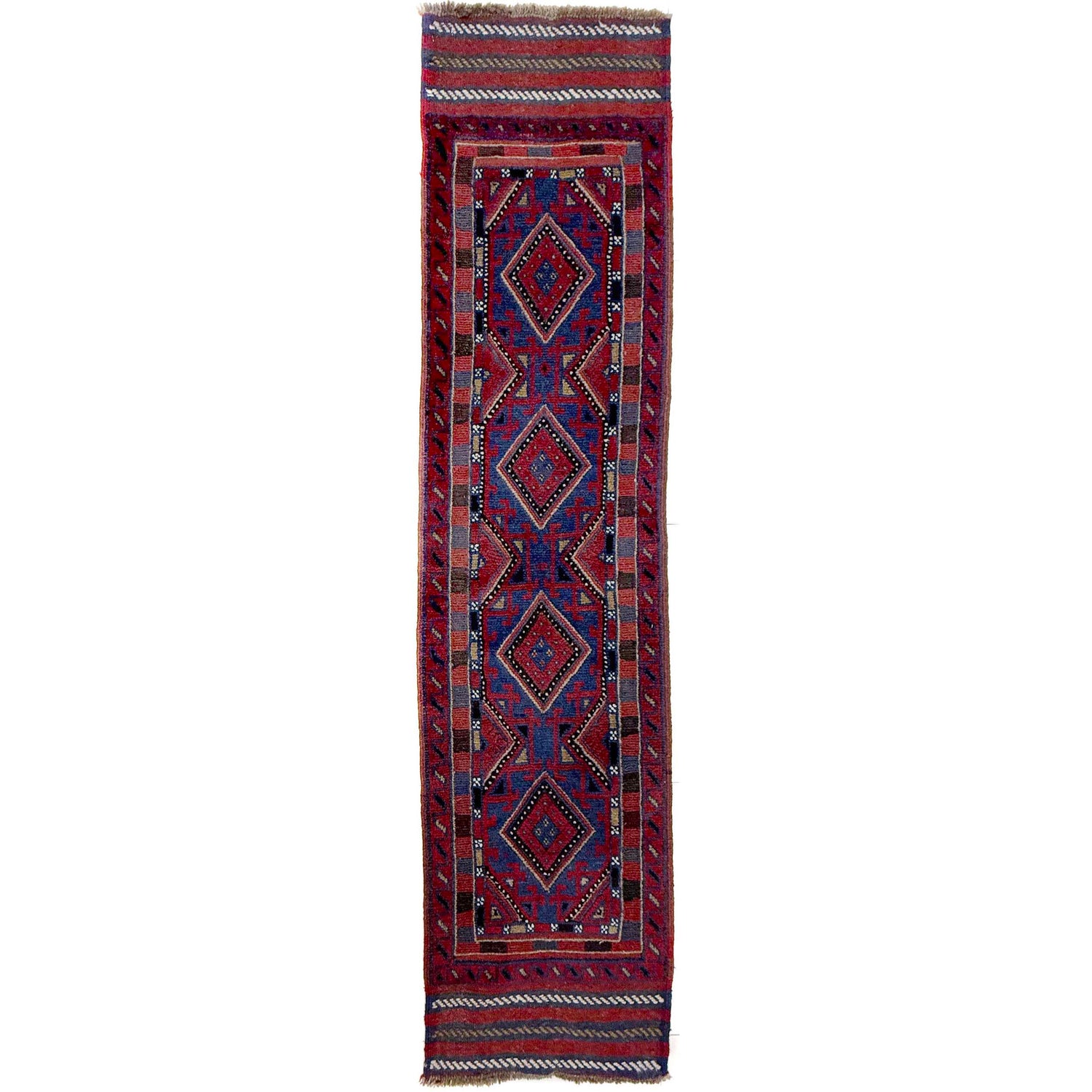 Handmade Mushwani Runner Rug 1' 10" x 7' 11" ft / 57 x 241 cm - No. Y39544