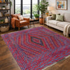Multi Color Mashwani Area Rug 4' 5" x 4' 0" ft / 134 x 123 cm - No. Y39545