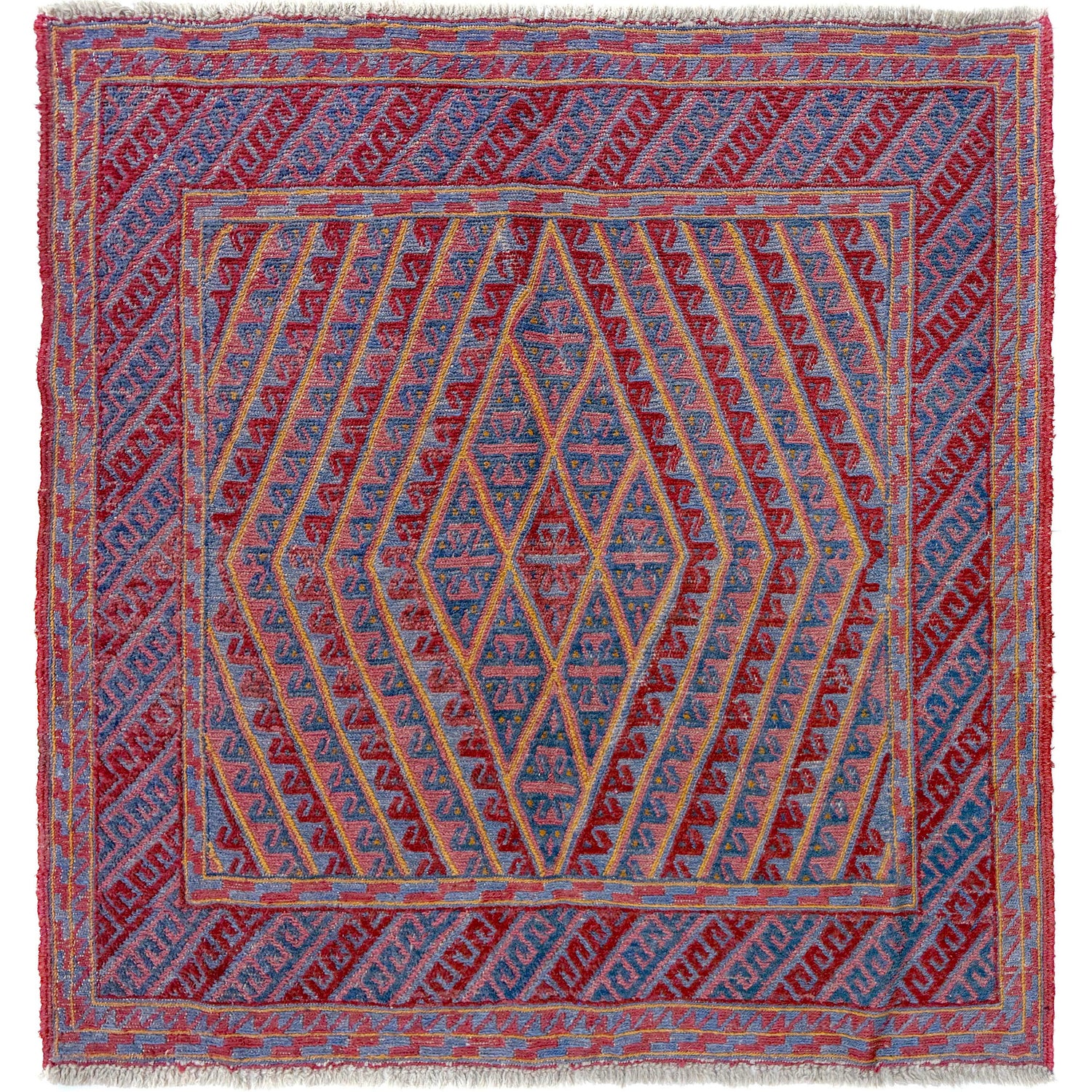 Handmade Mushwani Carpet 3' 11" x 4' 1" ft / 119 x 124 cm - No. Y39549