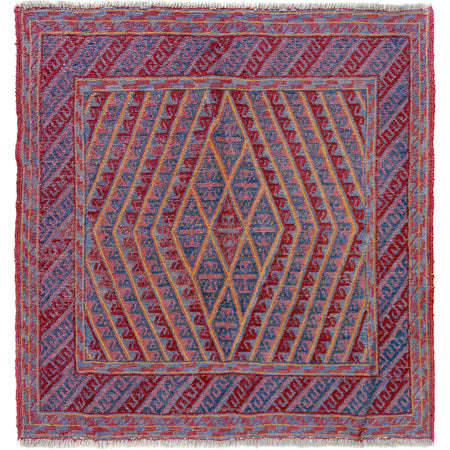 Handmade Mushwani Carpet 3' 11" x 4' 1" ft / 119 x 124 cm - No. Y39549