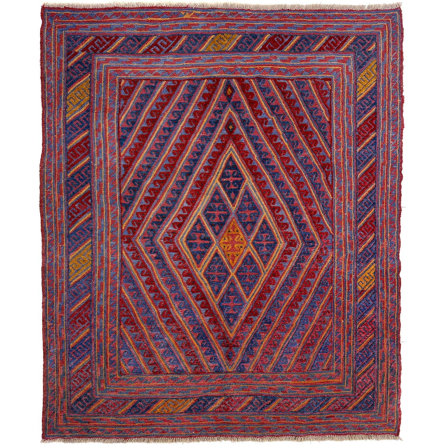 Hand Knotted Mashwani Area Rug 5' 2" x 6' 0" ft / 158 x 184 cm - No. Y39553
