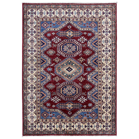 Fine Kazak Oriental Rug 4' 0" x 5' 11" ft / 123 x 181 cm - No. Y39555