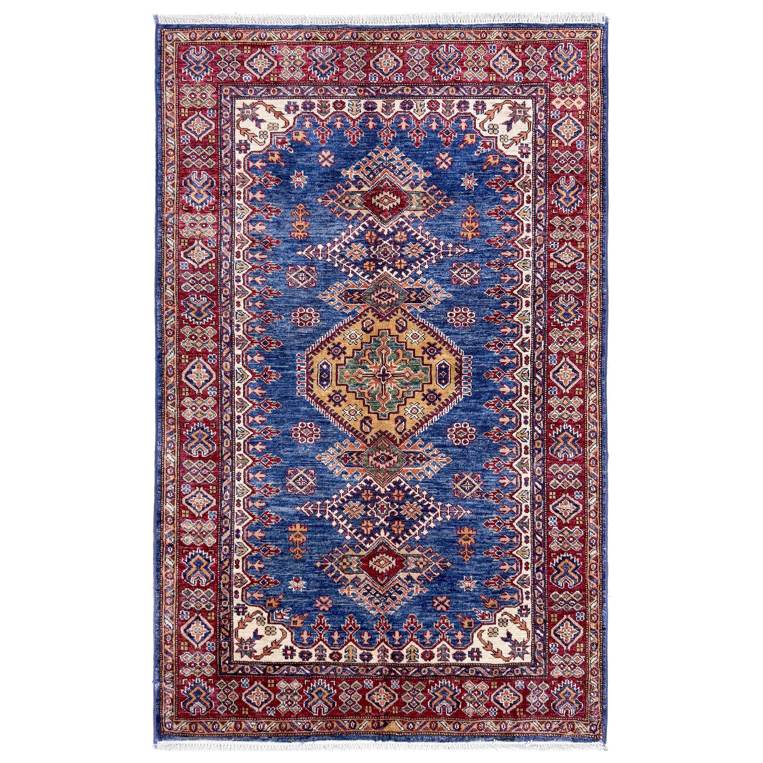 Supreme Kazak Carpet 3' 11" x 6' 1" ft / 120 x 186 cm - No. Y39556