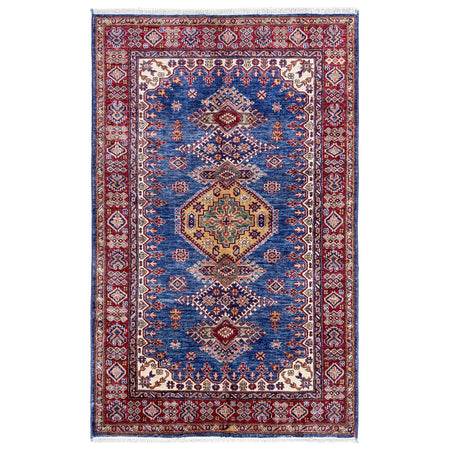 Supreme Kazak Carpet 3' 11" x 6' 1" ft / 120 x 186 cm - No. Y39556