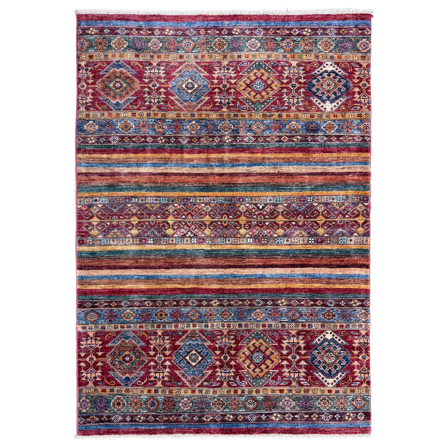 Hand Knotted Khurjeen Oriental Rug 4' 1" x 6' 0" ft / 124 x 184 cm - No. Y39558