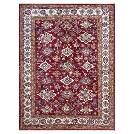 Premium Hand Knotted Kazak Rug 6' 11" x 10' 1" ft / 212 x 307 cm - No. Y39561
