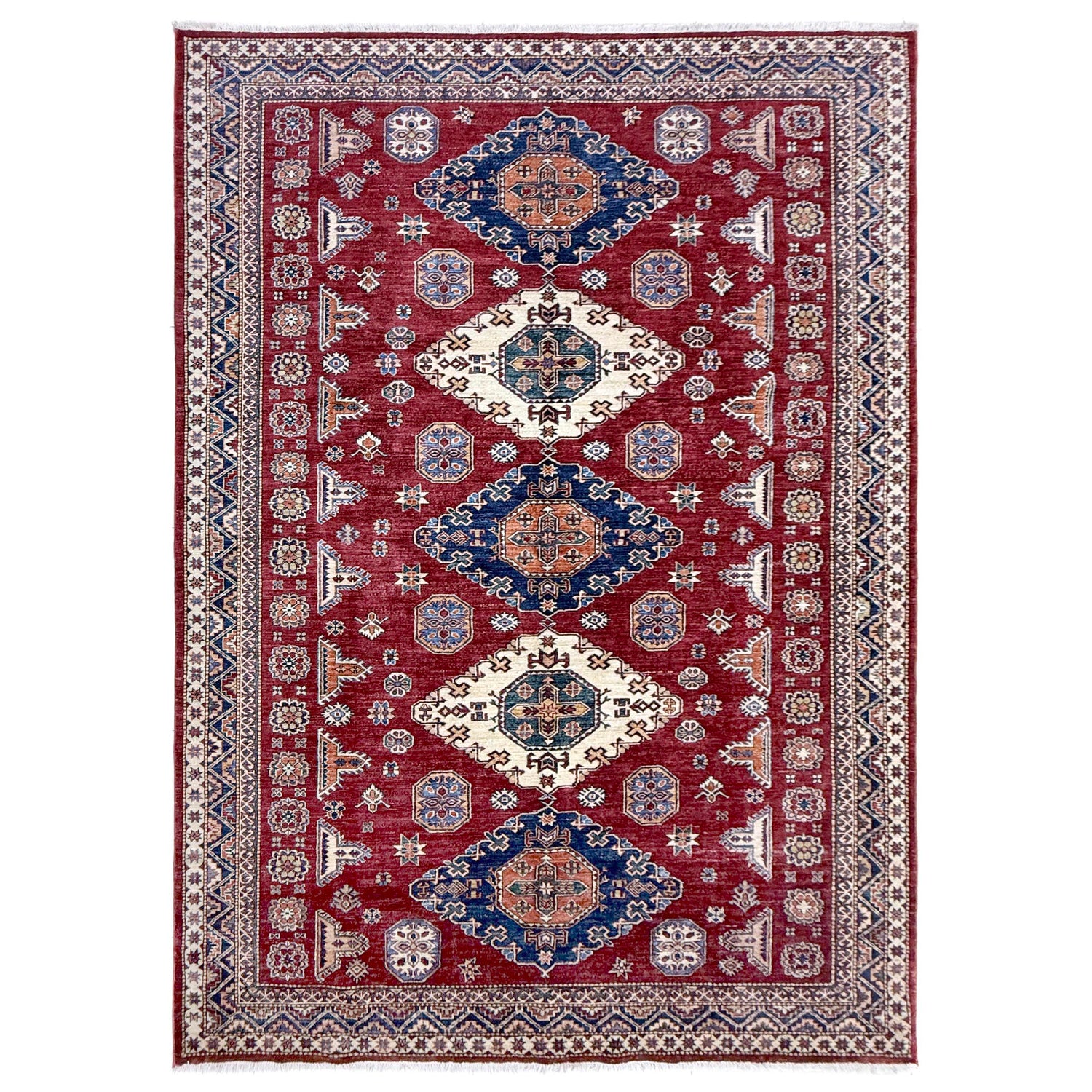 Luxury Fine Kazak Carpet 6' 9" x 10' 0" ft / 205 x 304 cm - No. Y39562