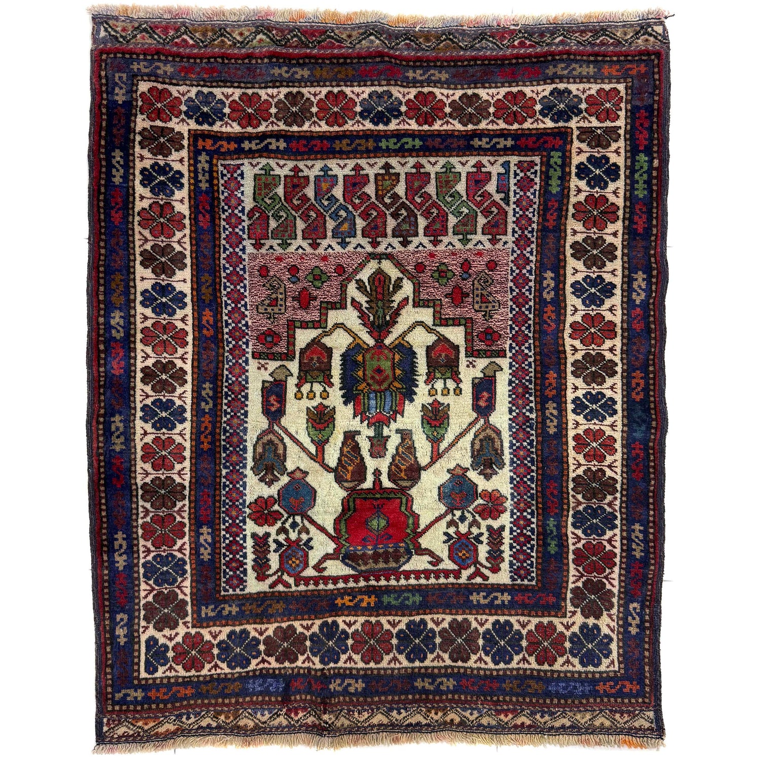 Baluch Small Size Rug 3' 6" x 4' 2" ft / 107 x 127 cm - No. Y39565