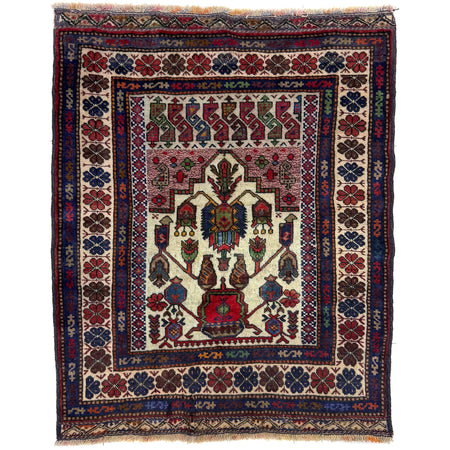 Baluch Small Size Rug 3' 6" x 4' 2" ft / 107 x 127 cm - No. Y39565