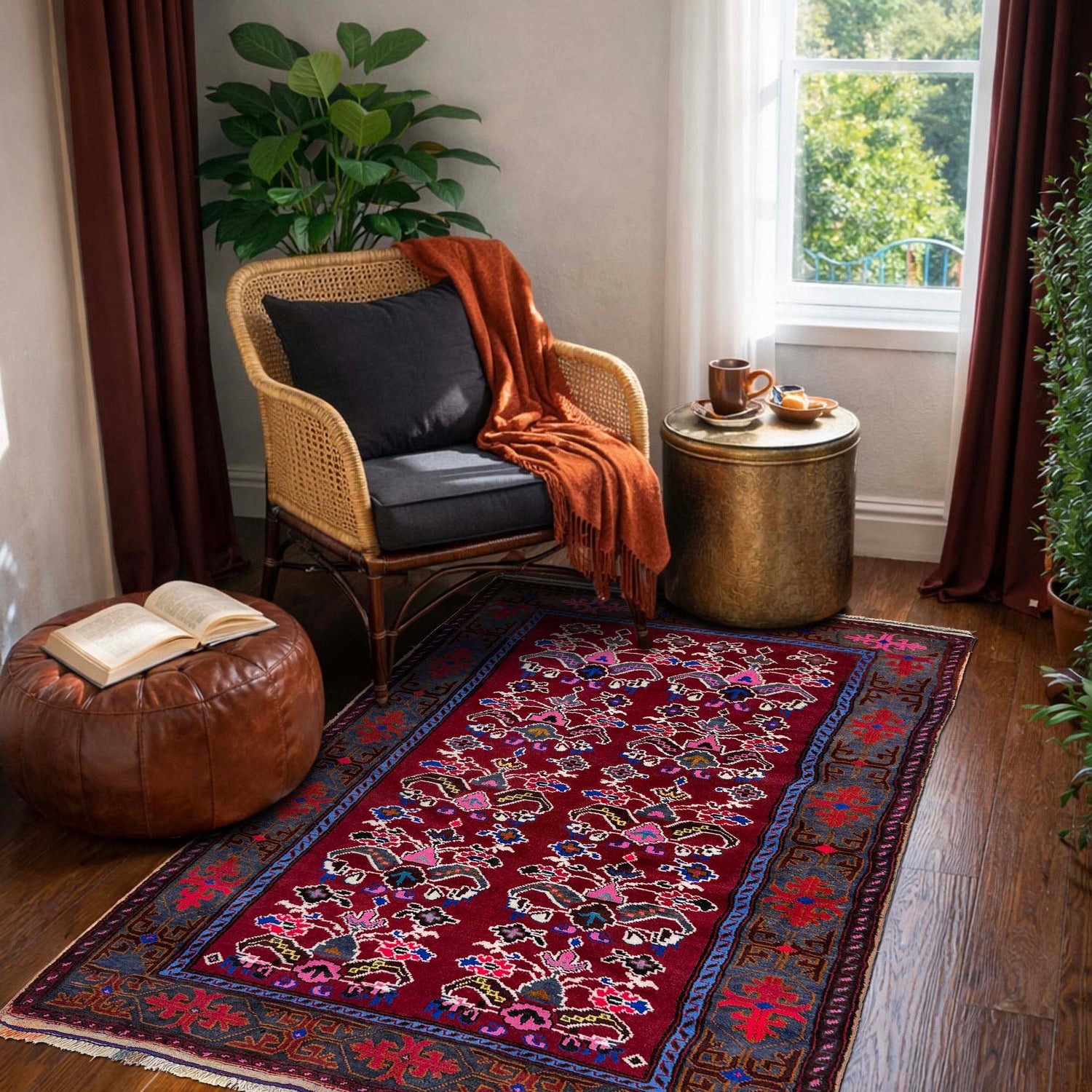 Traditional Baloch Rug 3' 3" x 5' 6" ft / 98 x 167 cm - No. Y39571