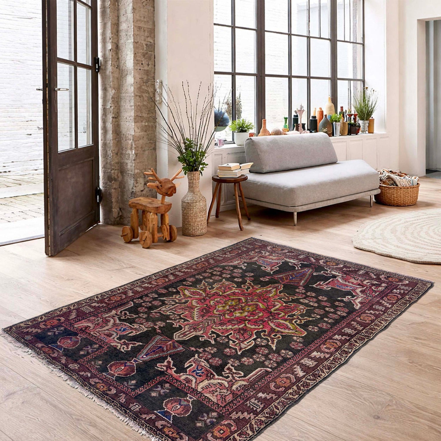 Traditional Baloch Rug 2' 11" x 4' 1" ft / 88 x 125 cm - No. Y39574