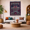 Muslim Prayer Rug 2' 4" x 3' 5" ft / 71 x 105 cm - No. Y39575