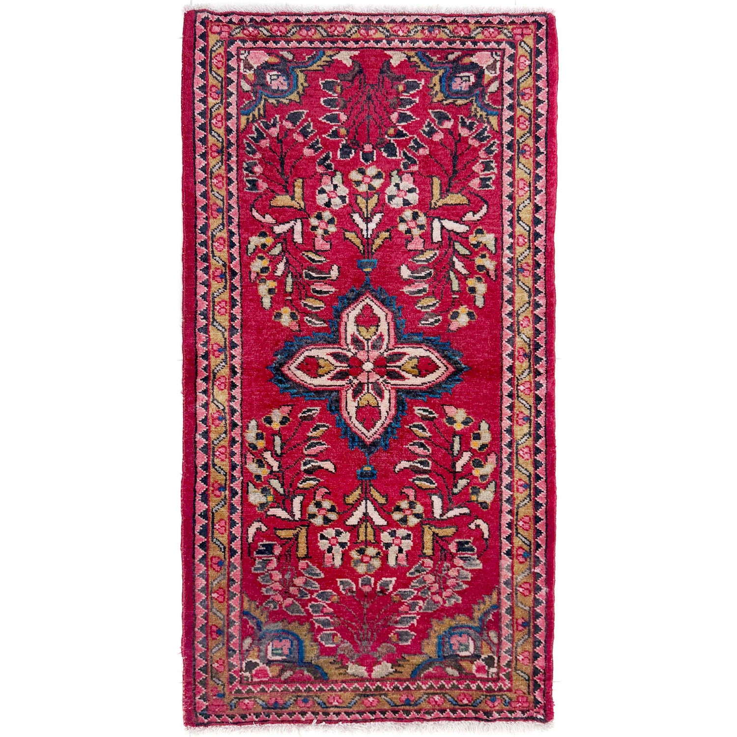 Red Color Baluchi Rug 2' 3" x 4' 3" ft / 68 x 130 cm - No. Y39576