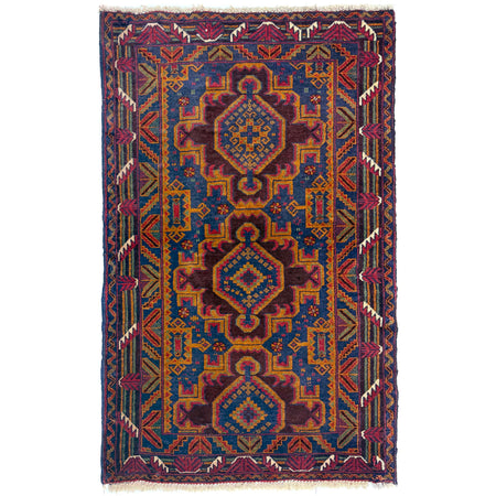 Baluch Small Size Rug 2' 9" x 4' 3" ft / 84 x 130 cm - No. Y39579