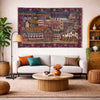Handmade Pictorial Carpet 2' 11" x 4' 4" ft / 90 x 133 cm - No. Y39583