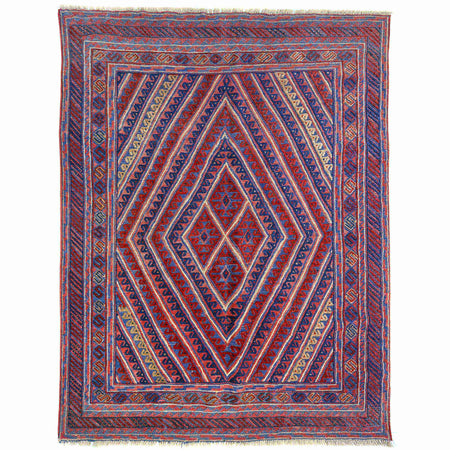 Hand Knotted Mashwani Area Rug 4' 11" x 6' 0" ft / 150 x 182 cm - No. Y39584