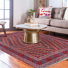 Small Square Mashwani Rug 3' 11" x 4' 1" ft / 119x 125 cm - No. Y39586
