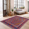 Handmade Afghan Carpet 3' 8" x 4' 2" ft / 112 x 127 cm - No. Y39588