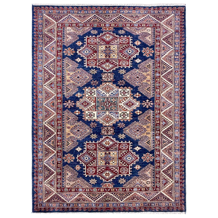Premium Hand Knotted Kazak Rug 5' 5" x 7' 7" ft / 166 x 230 cm - No. Y39590