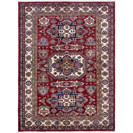 High-Quality Kazak Area Rug 5' 10" x 7' 6" ft / 178 x 228 cm - No. Y39591