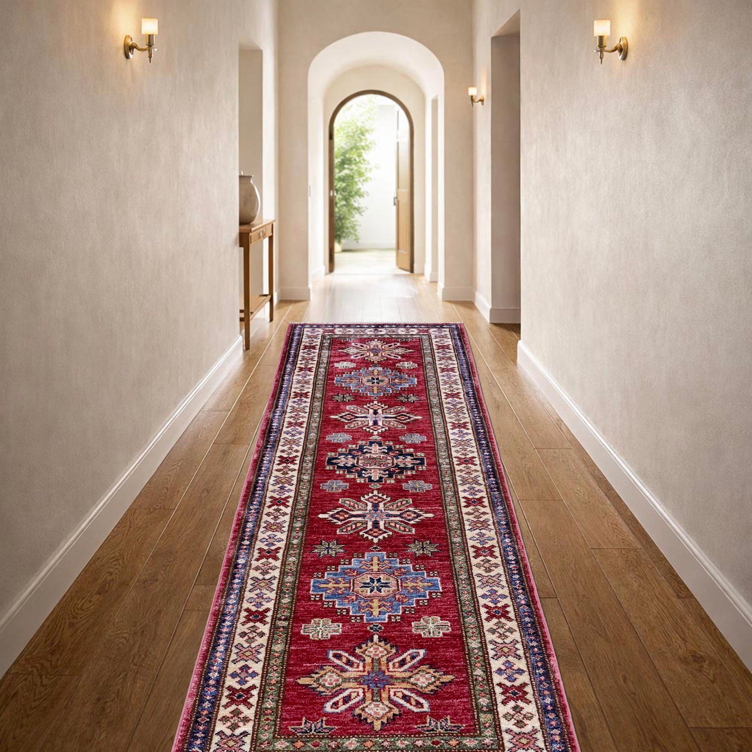 High-Quality Kazak Area Runner Rug 1' 11" x 5' 6" ft / 59 x 168 cm - No. Y39592