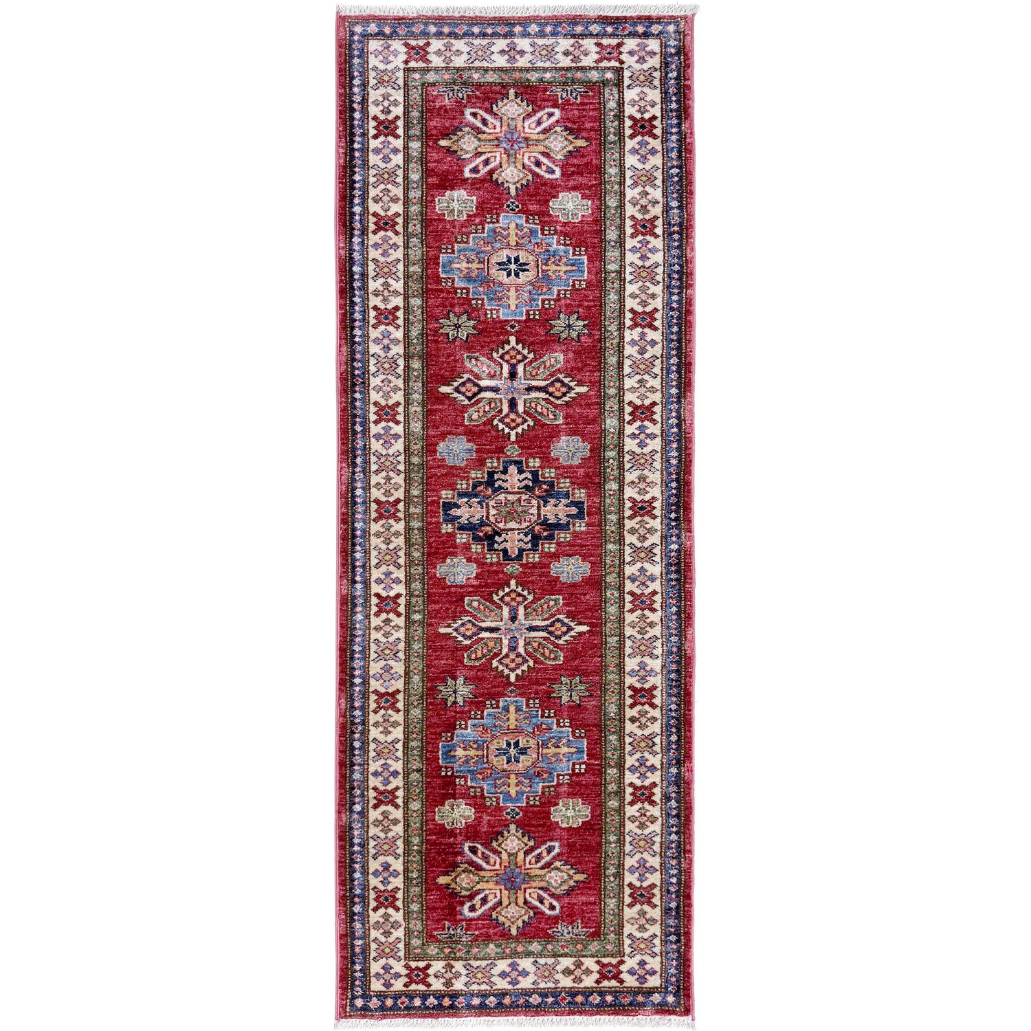Fine Kazak Oriental Runner Rug 2' 0" x 5' 6" ft / 60 x 167 cm - No. Y39593