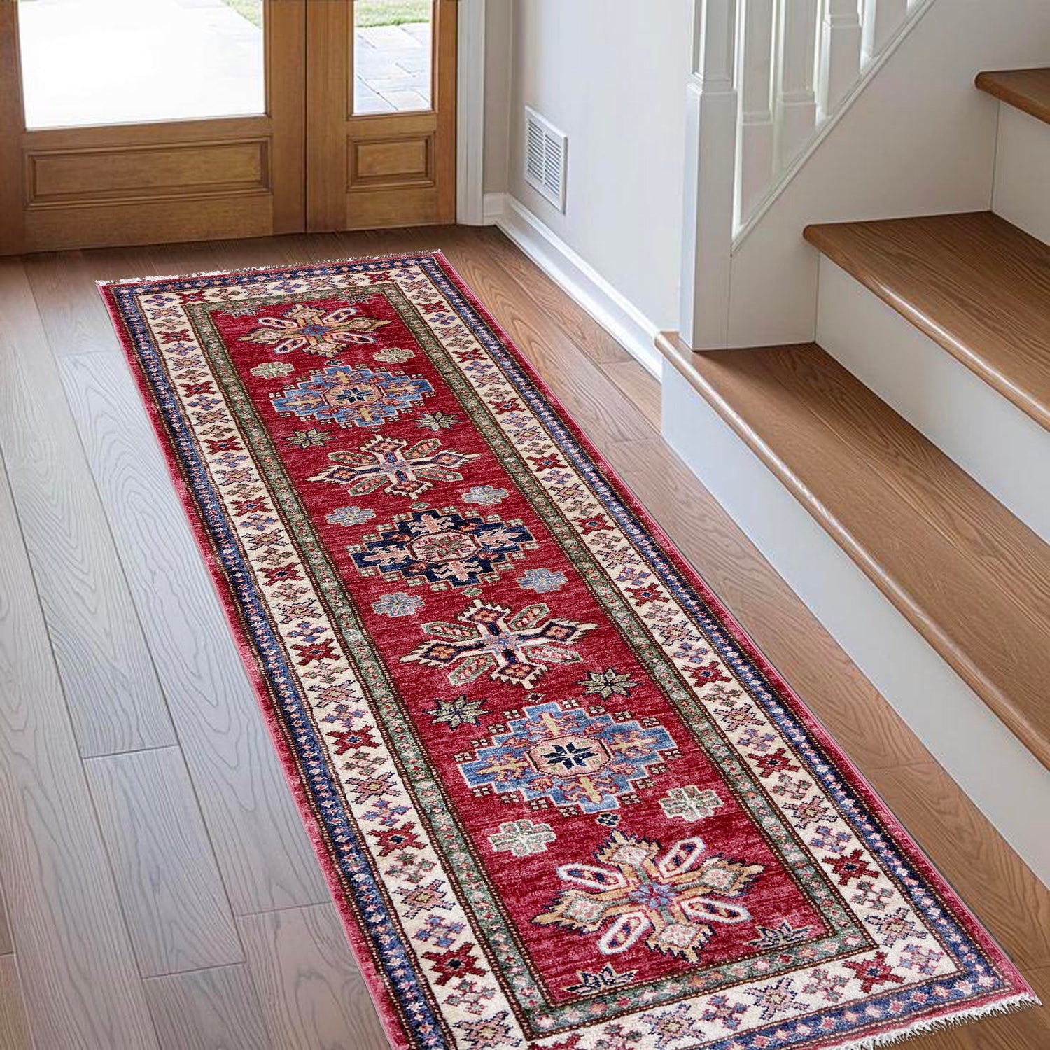 Fine Kazak Oriental Runner Rug 2' 0" x 5' 6" ft / 60 x 167 cm - No. Y39593