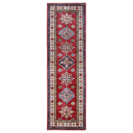 Luxury Fine Kazak Runner Carpet 1' 11" x 6' 0" ft / 58 x 184 cm - No. Y39600