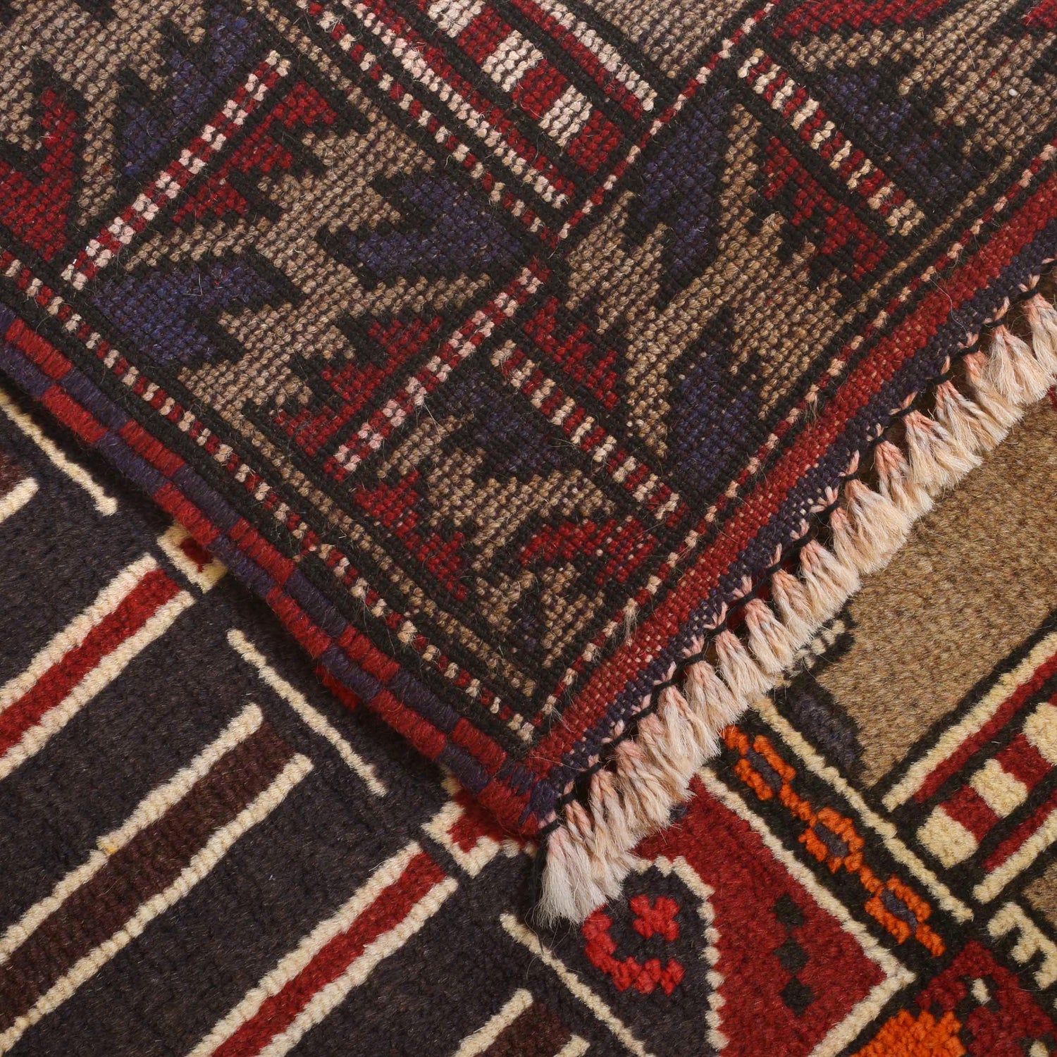 Handmade Prayer Rug 2' 9" x 4' 9" ft / 85 x 144 cm - B15639